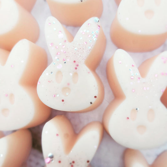 Marshmellow And Pink Lychee Bunny Shapes